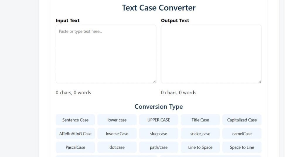 Free Online Case Converter